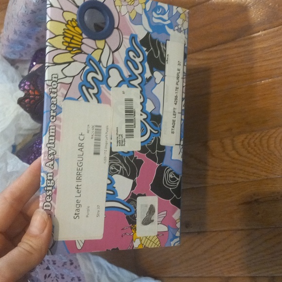 New 'STAGE LEFT' glitter & rainbow Irregular Choice heels, size 37, US size 6-7 - Picture 8 of 10